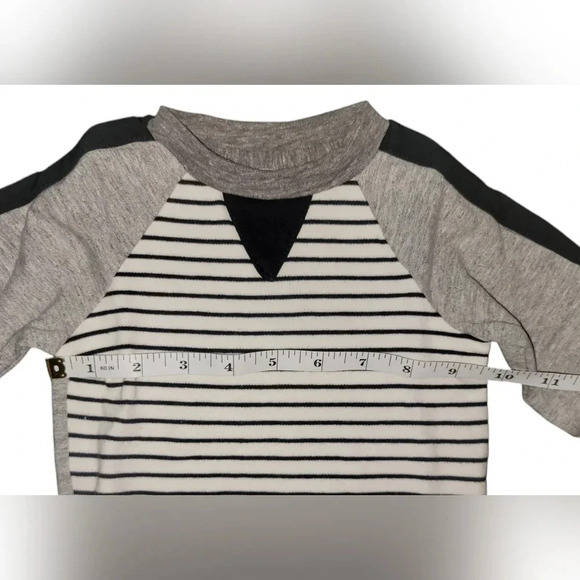 NWT Miki Miette Gray Striped Sweater Size 9 months - Picture 4 of 6